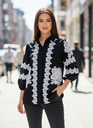 Black Bloom Lace Shirt