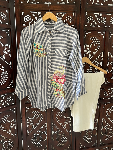Striped Cotton Cord Set