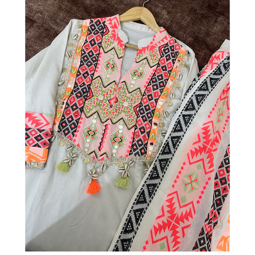 	Boho Embroidered Co-ord Set
